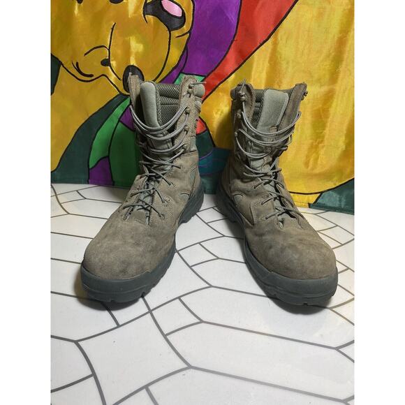 Wellco Air Force Sage Green Hot Weather Combat Boots Sz 11.5 R. Steel Toe main image 6